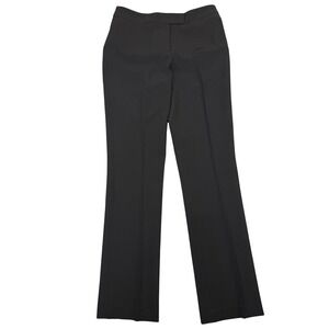 Anne Klein Pants Womens 2 Executive Collection Straight Black Flat Front